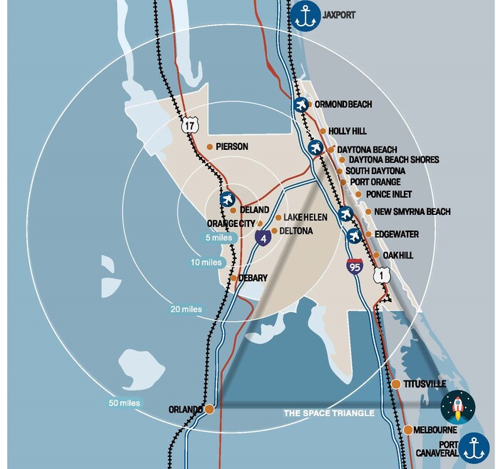 Volusia County Map